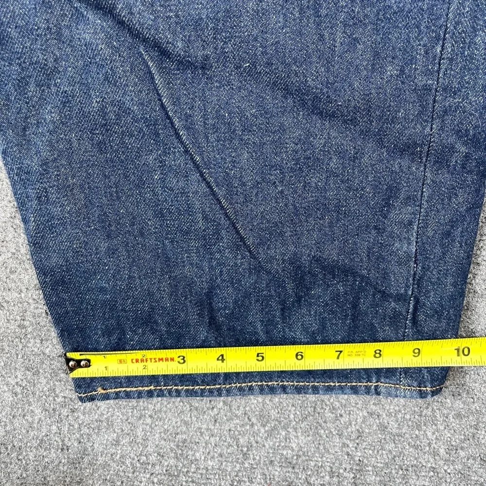 Levis 501 Dark Wash Blue Button Fly Denim Jeans 100% Cotton Size 48x32 **READ